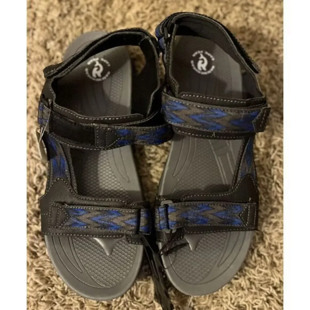 New Hammerhead‎ Sandals Open Toe Mens Size 13 Black Adjustable Strap Closure